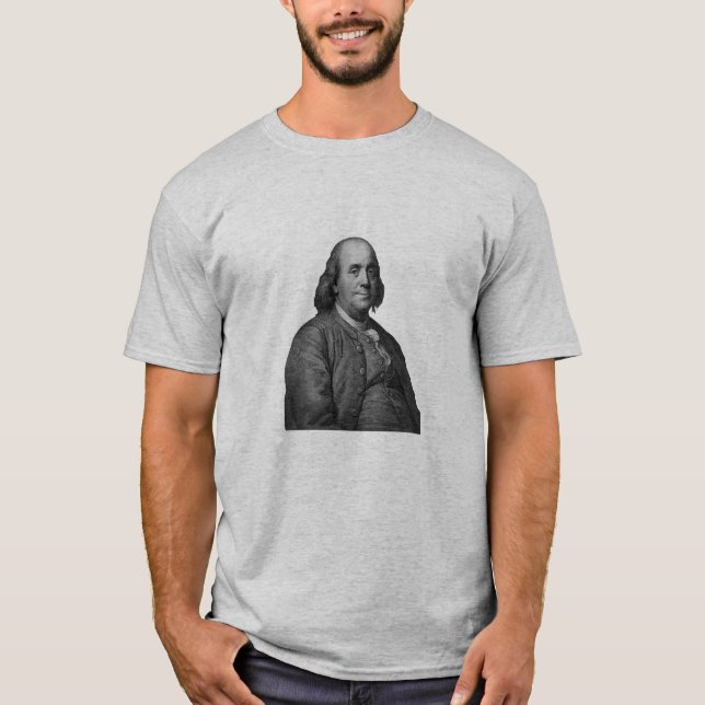 Camiseta Ben Franklin y cita (Anverso)