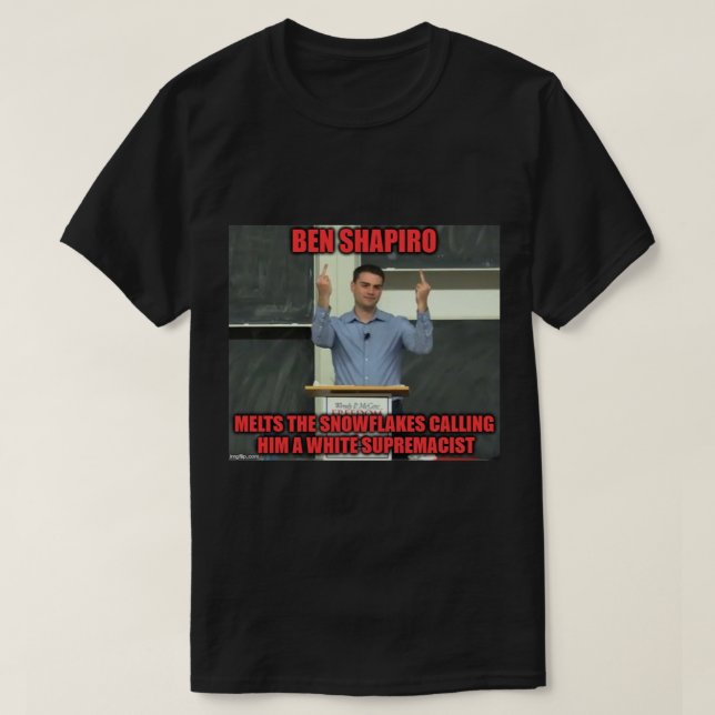 Camiseta Ben Shapiro destrozando gente (Diseño del anverso)