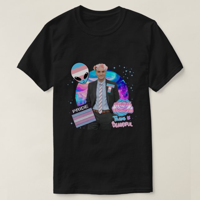 Camiseta Ben Shapiro Trans Pegatina (Diseño del anverso)