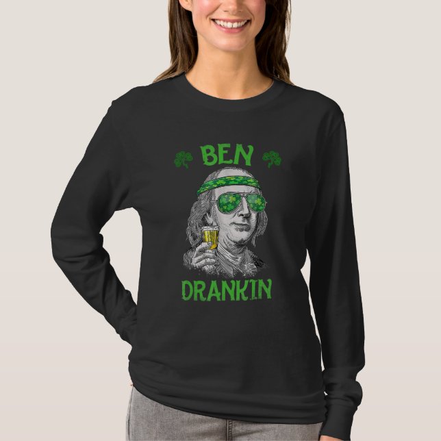 Camiseta Ben St Patrick's Day Benjamin Franklin (Anverso)