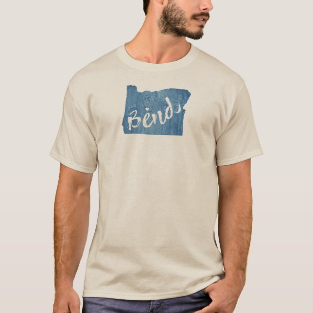 Camiseta Bend, grano de madera de Oregón (Anverso)