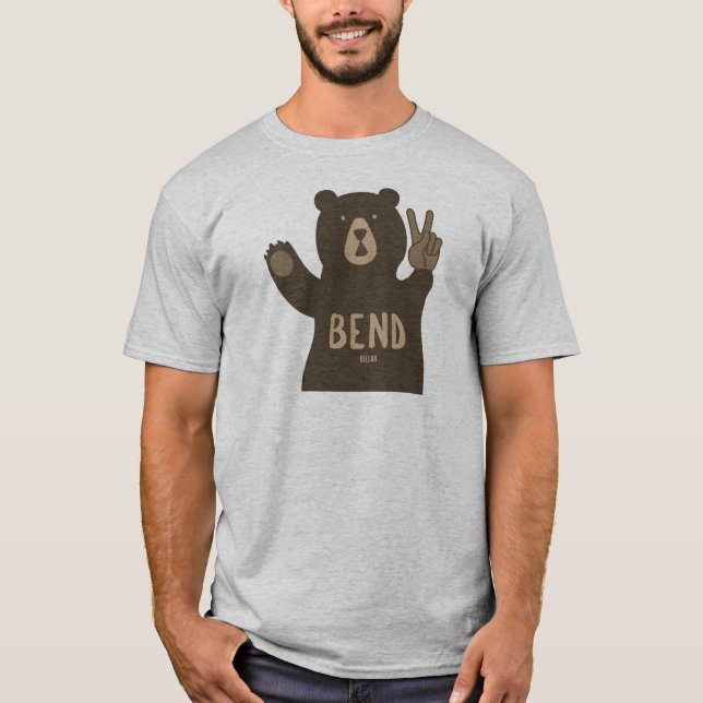 Camiseta Bend Oregon Peace Bear (Anverso)