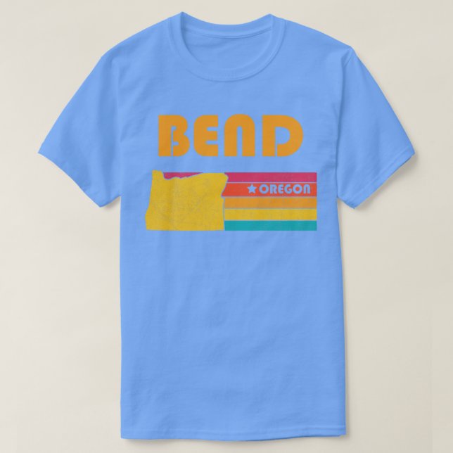 Camiseta Bend Oregon Vintage Distresres Souvenir (Diseño del anverso)