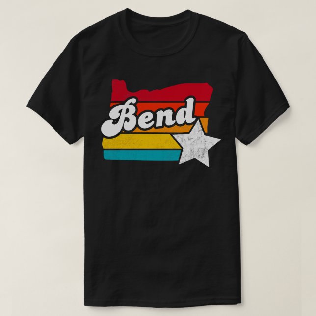 Camiseta Bend Oregon Vintage Distresres Souvenir 2 (Diseño del anverso)