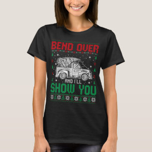 Camiseta Bend Over Y Te Mostraré A Parejas Navidades Feo