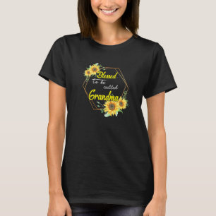 Camiseta Bendecida Por Ser Llamada Abuela Girasol Mot