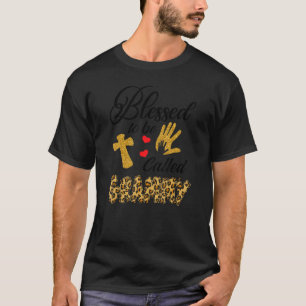 Camiseta Bendecida por ser llamada Grammy Leopardo Día de l