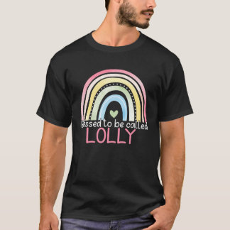 Camiseta Bendecida por ser llamada Lolly Arcoíris Día de la