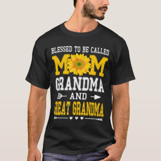 Camiseta Bendecida por ser llamada Mamá Abuela Bisabuela Mo