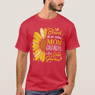 Camiseta Bendecida por ser llamada Mamá Abuela Bisabuela Mo