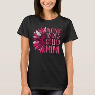 Camiseta Bendecida por ser llamada Mimi Cute Floral Mujeres