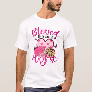 Camiseta Bendecida por ser llamada Nurse Heart