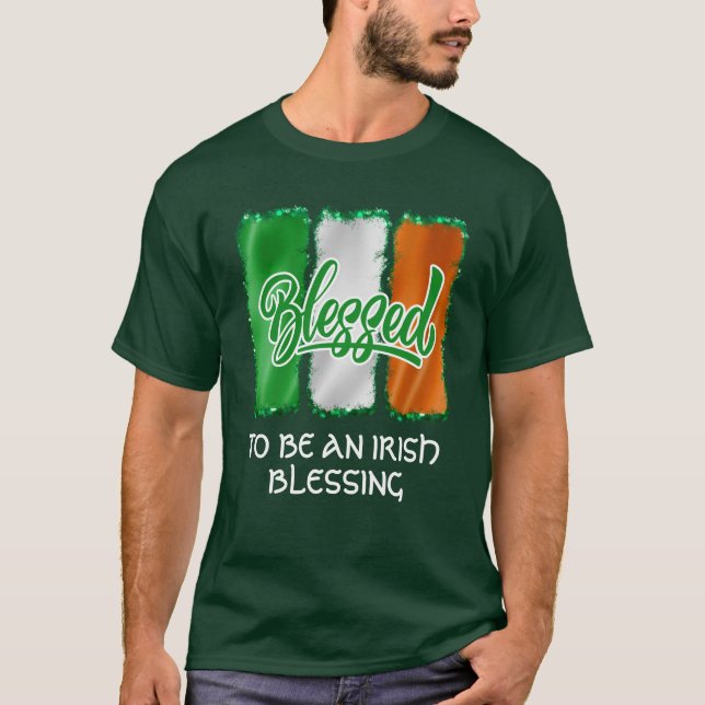 Camiseta BENDECIDIDOS DE SER UNA BENDICIÓN IRLANDESA DEL Dí (Anverso)