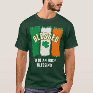 Camiseta BENDECIDIDOS DE SER UNA BENDICIÓN IRLANDESA DEL Dí