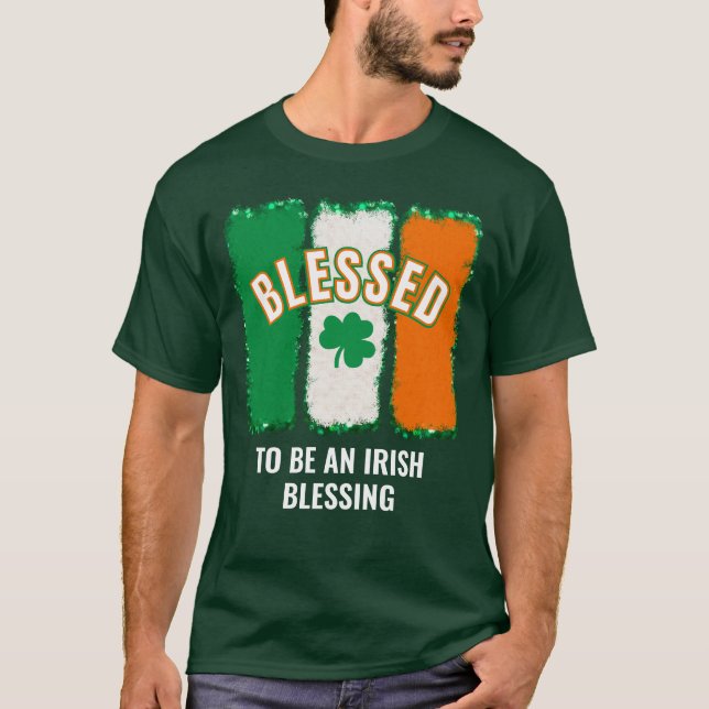 Camiseta BENDECIDIDOS DE SER UNA BENDICIÓN IRLANDESA DEL Dí (Anverso)
