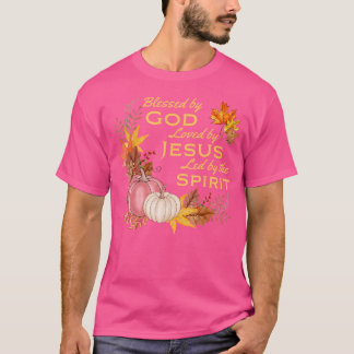 Camiseta Bendecido Por Dios - Amado Por Jesús Cae Cosecha