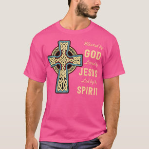 Camiseta Bendecido Por Dios Amado Por Jesús Céltico