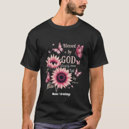 Camiseta Bendecido Por Dios Amado Por Jesús Fe Del Girasol 