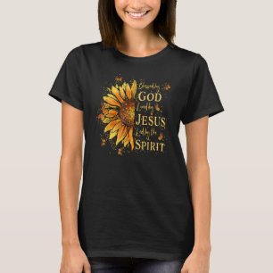 Camiseta Bendecido Por Dios - Amado Por Jesús, Girasol