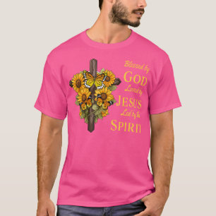 Camiseta Bendecido Por Dios Amado Por Jesús La Cruz Del Gir