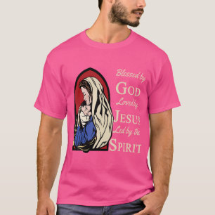 Camiseta Bendecido Por Dios - Amado Por Jesús María Y Jesús