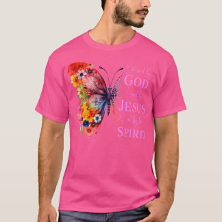 Camiseta Bendecido Por Dios - Amado Por Jesús Mariposa