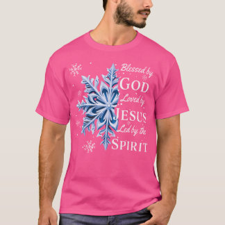 Camiseta Bendecido Por Dios - Amado Por Jesús Navidades Sno