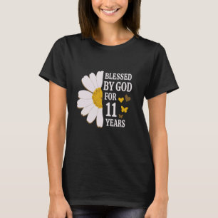 Camiseta Bendecido por Dios durante 11 años 11 cumpleaños,