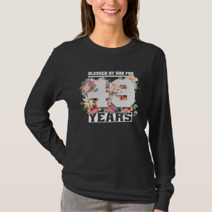 Camiseta Bendecido Por Dios Durante 49 Años, 49 Años, Parte