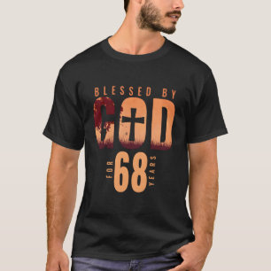 Camiseta Bendecido Por Dios Durante 68 Años 68º Cumpleaños