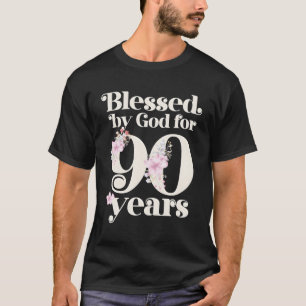Camiseta Bendecido Por Dios durante 90 años