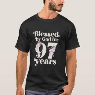 Camiseta Bendecido por Dios durante 97 años