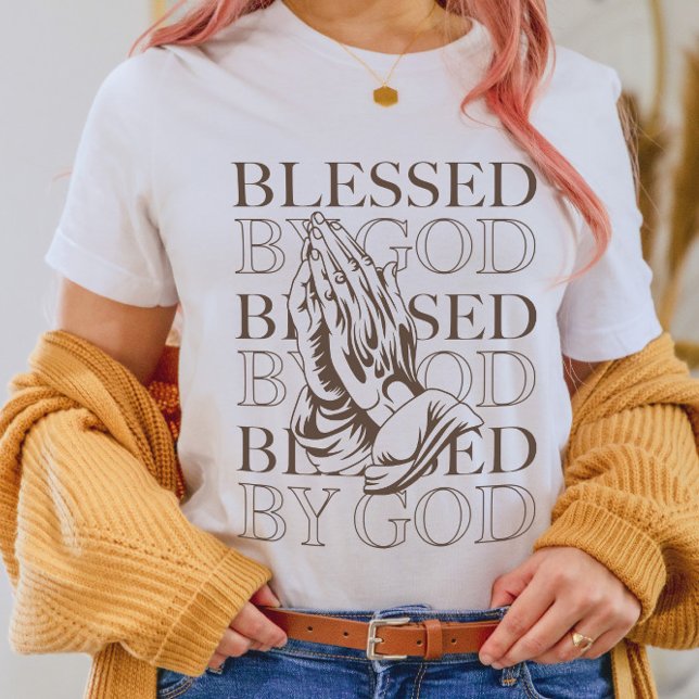 Camiseta Bendecido por Dios | Moderna estética cristiana (Subido por el creador)