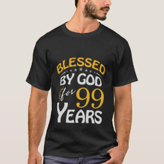 Camiseta Bendecido Por Dios Para 99 Feliz 99