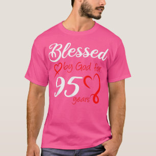 Camiseta Bendecido por Dios por la fiesta de cumpleaños de