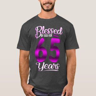 Camiseta Bendecido por Dios por regalo de cumpleaños número