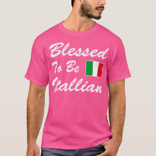 Camiseta Bendecido Por Ser Italia Bandera Italiana Italia I
