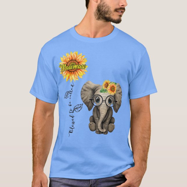 Camiseta Bendecido Por Ser Llamado Día Del Elefante Hippie  (Anverso)