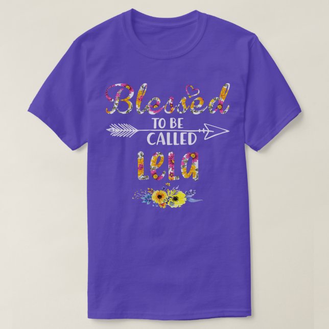 Camiseta Bendecido por ser llamado el Día de la Madre Lela  (Diseño del anverso)