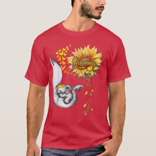 Camiseta Bendecido Por Ser Llamado Grammy Sunflower Elephan
