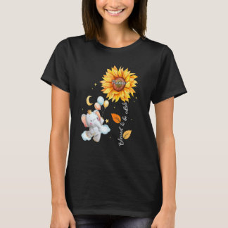 Camiseta Bendecido Por Ser Llamado Memaw Elephant Sunflower