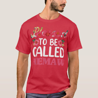 Camiseta Bendecido Por Ser Llamado Memaw Floral , Día de la