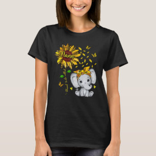 Camiseta Bendecido Por Ser Llamado Nana Elephant Sunflower 