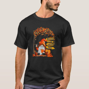 Camiseta Bendecido Por Ser Llamado Nana Gnome Pumpkin Thank