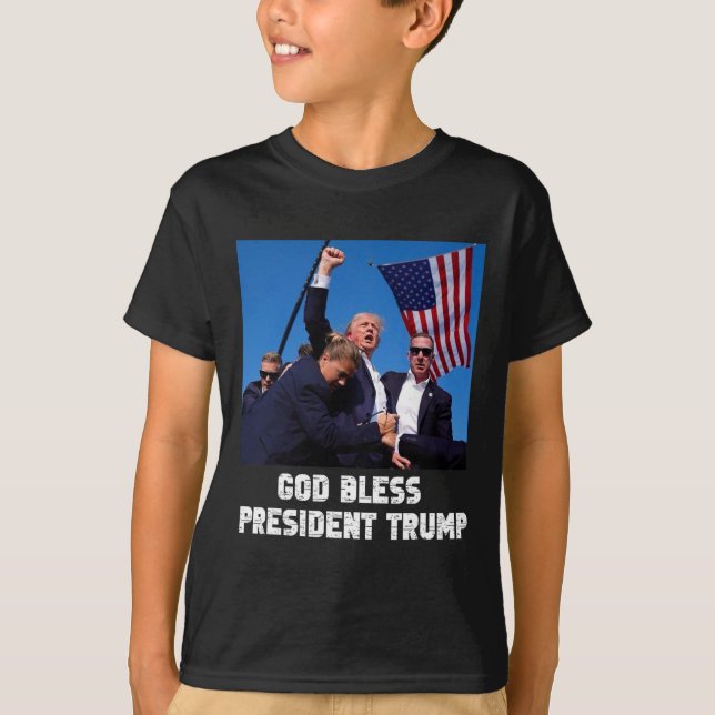 Camiseta Bendecido presidente Trump1 (Anverso)