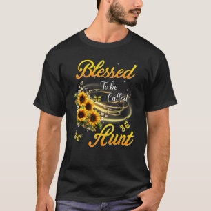 Camiseta Bendecido Ser Llamado Día de la Madre De La Tía De