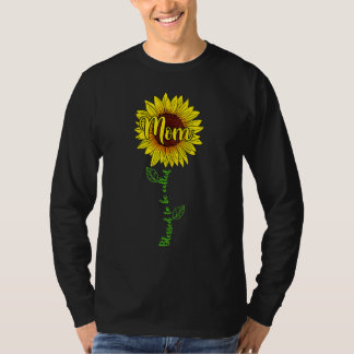 Camiseta Bendecido Ser Llamado Mamá Día de la Madre Girasol