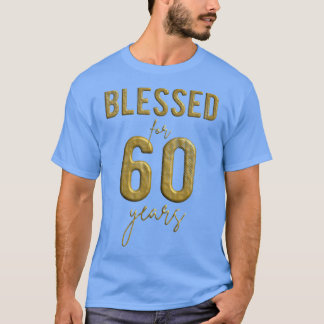 Camiseta Bendecidos por los Navidades de 60 años de edad