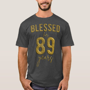 Camiseta Bendecidos por los Navidades de 89 años de edad, 8