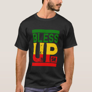 Camiseta Bendice Arriba León de Reggae Rasta Jamaica Rastaf
